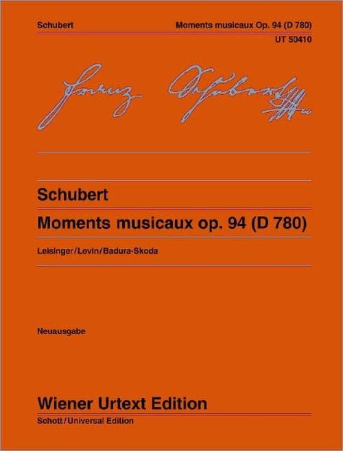 WIENER URTEXT EDITION SCHUBERT - MOMENTS MUSICAUX OP.94