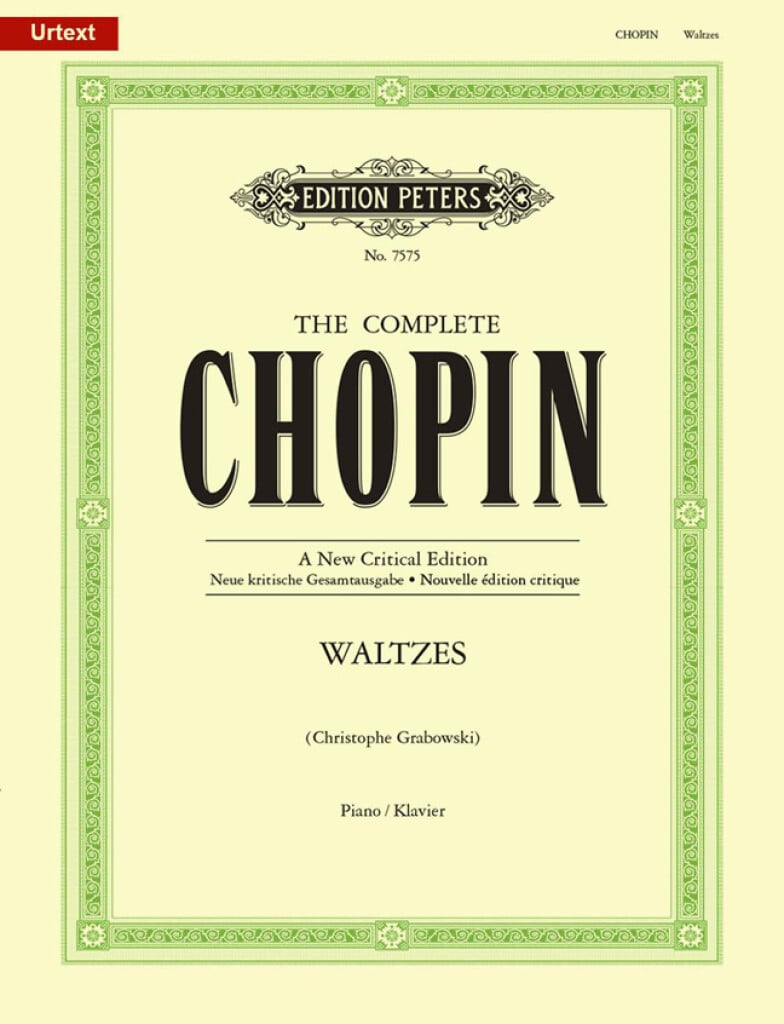EDITION PETERS CHOPIN F. - VALSES (URTEXT) - PIANO