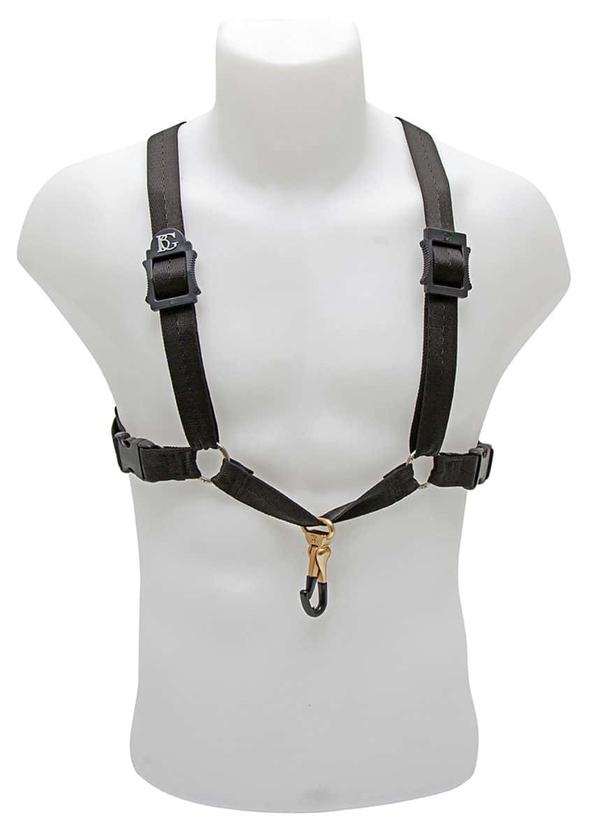 BG FRANCE S40MSH - MALE HARNESS ALTO / TENOR / BARITONE (METAL SNAP HOOK)