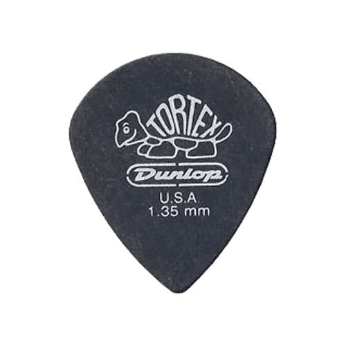 JIM DUNLOP ADU 482P135 - TORTEX PITCH BLACK PLAYERS PACK - 1,35 MM (BY 12)