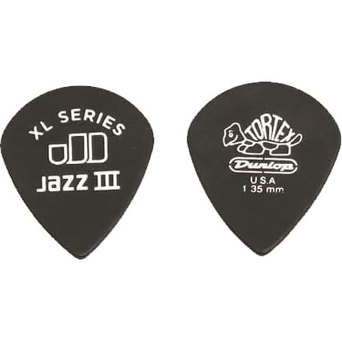 JIM DUNLOP 498P135 JAZZ TORTEX JAZZ PLAYER'S PACK OF 12 1.35MM