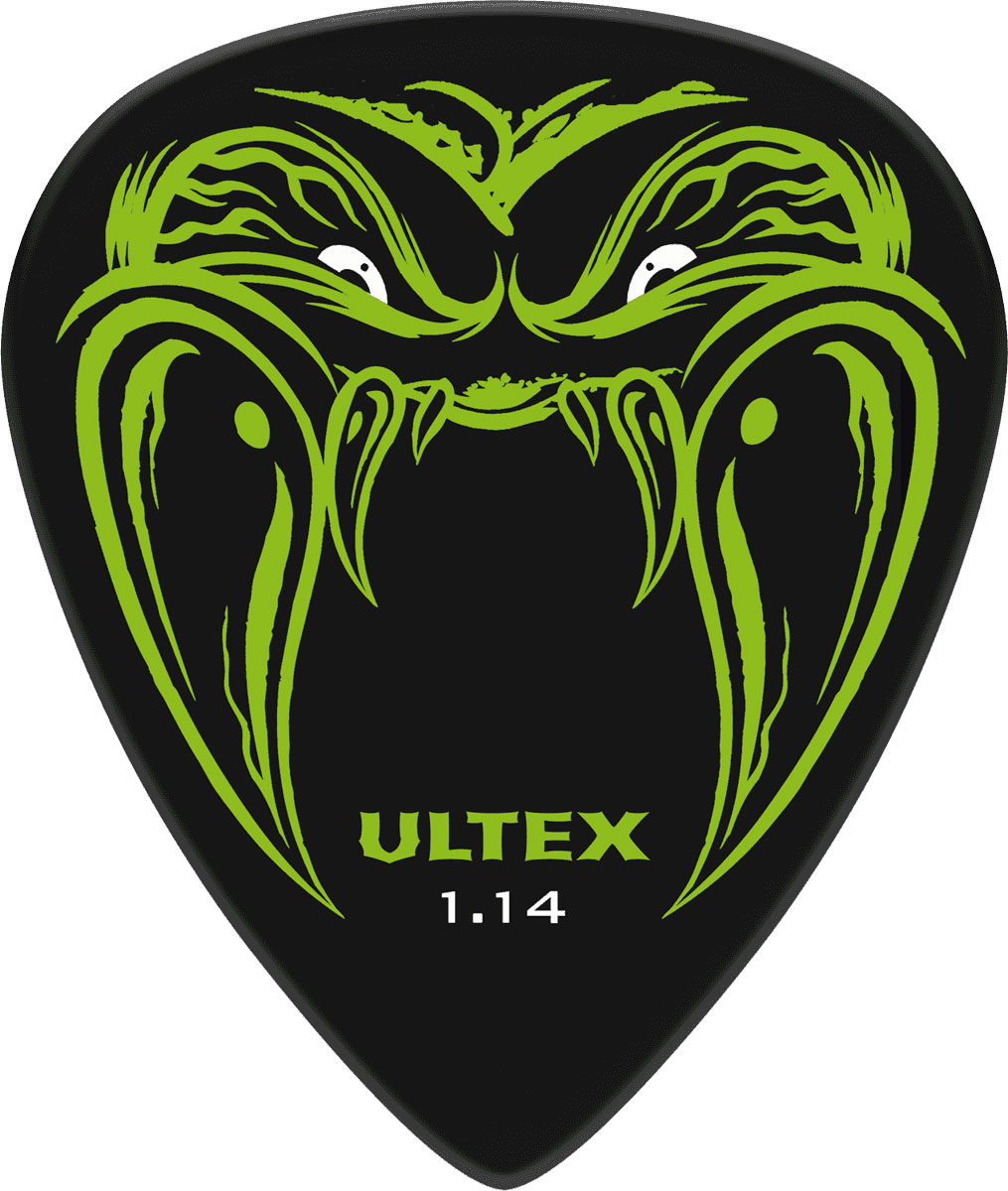 JIM DUNLOP ULTEX MEDIATORS HETFIELD'S BLACK FANG 1.14MM 36 PACK