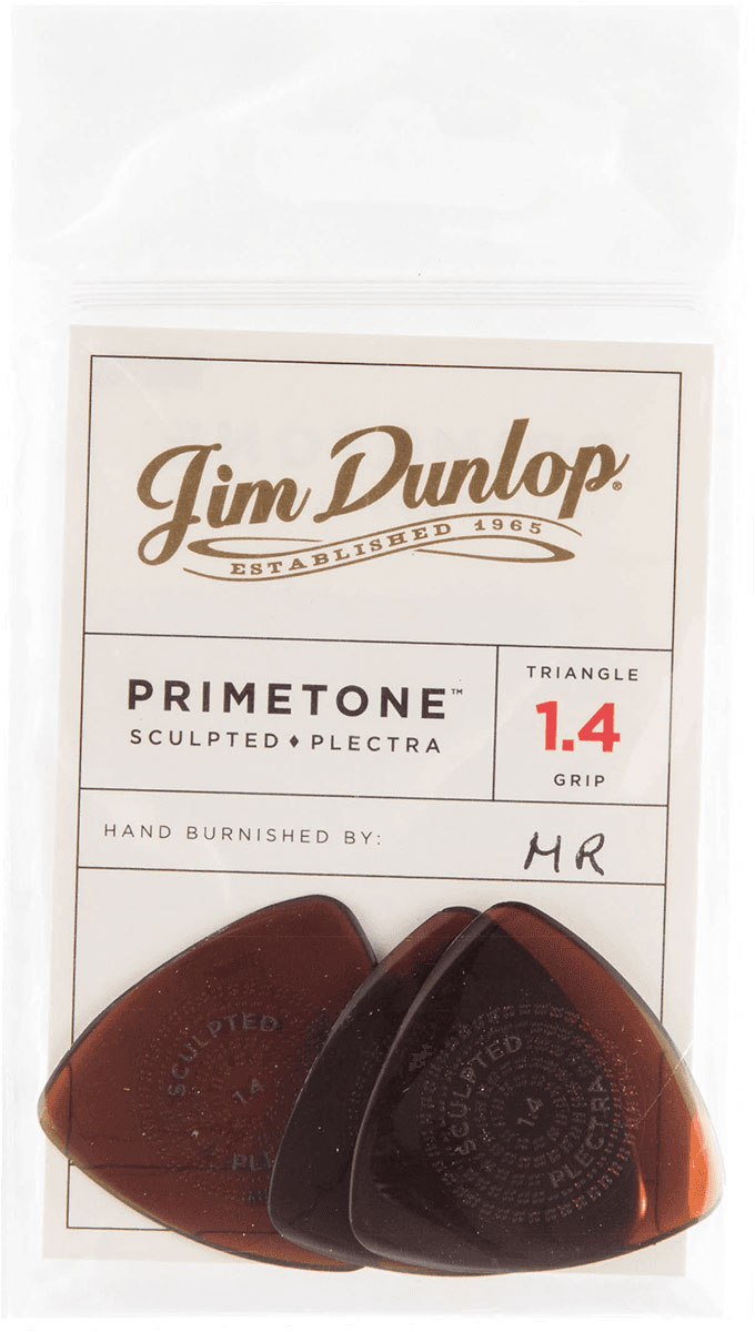 JIM DUNLOP PRIMETONE TRIANGLE GRIP PICK 1,40MM BAG OF 3