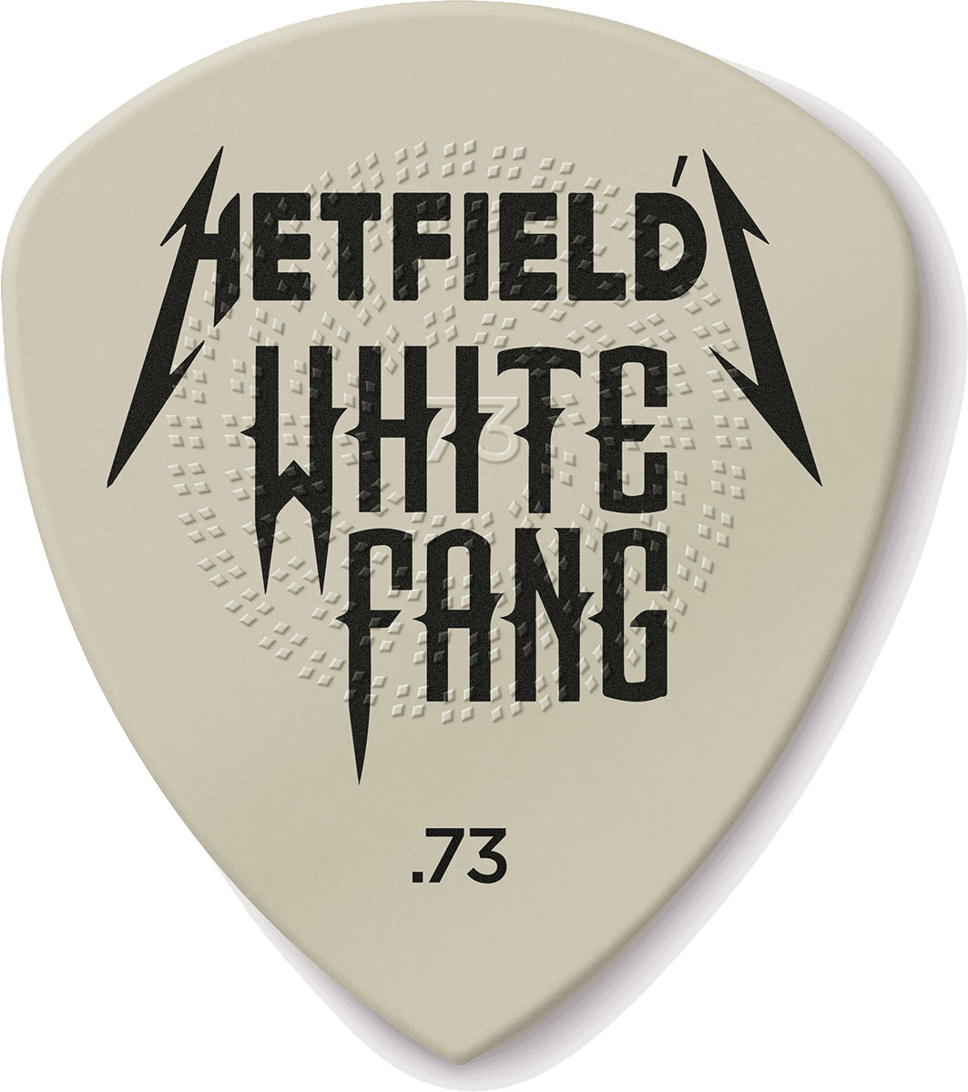 JIM DUNLOP WHITE FANG 0.73MM, PLAYER'S PACK OF 6