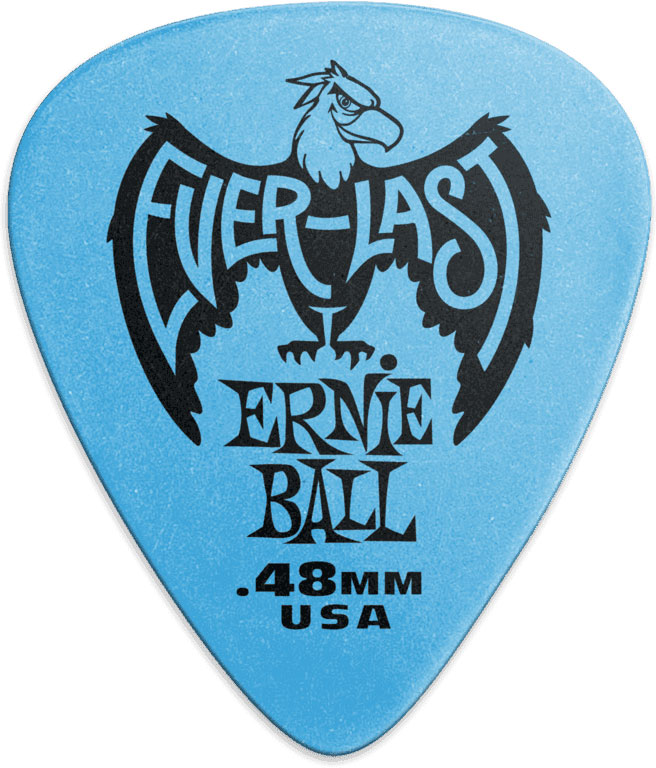 ERNIE BALL EVERLAST PICKS 12-PACK BLUE .48MM