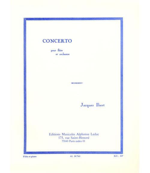 LEDUC IBERT JACQUES - CONCERTO POUR FLUTE