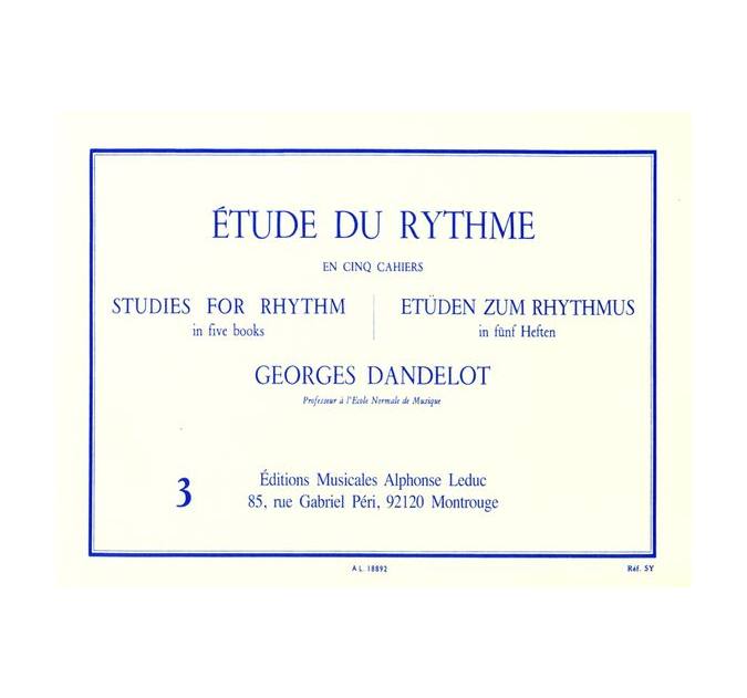 LEDUC DANDELOT GEORGES - ETUDE DU RYTHME VOL.3