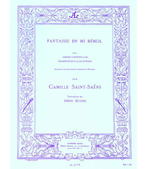 LEDUC SAINT-SAENS CAMILLE - FANTAISIE EN MIB - TROMPETTE & PIANO