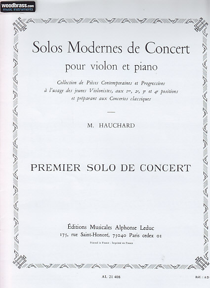 LEDUC HAUCHARD MAURICE - PREMIER SOLO DE CONCERT