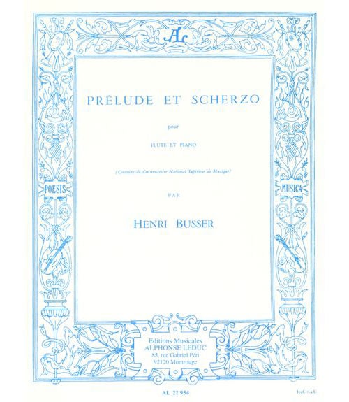 LEDUC BUSSER HENRI - PRELUDE ET SCHERZO