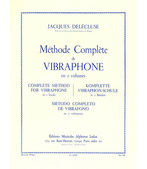 LEDUC DELECLUSE J. - METHODE DE VIBRAPHONE VOL.2