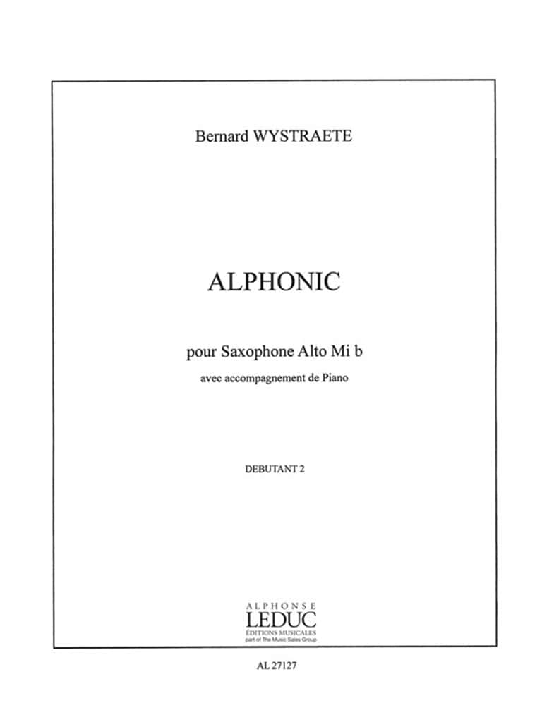 LEDUC WYSTRAETE BERNARD - ALPHONIC - SAXOPHONE & PIANO
