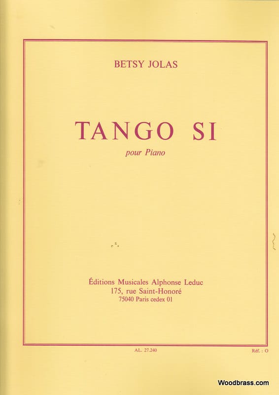 LEDUC JOLAS B. - TANGO SI - PIANO