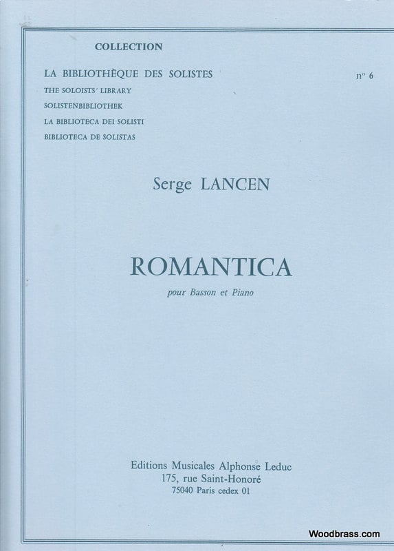 LEDUC LANCEN S. - ROMANTICA - BASSON ET PIANO