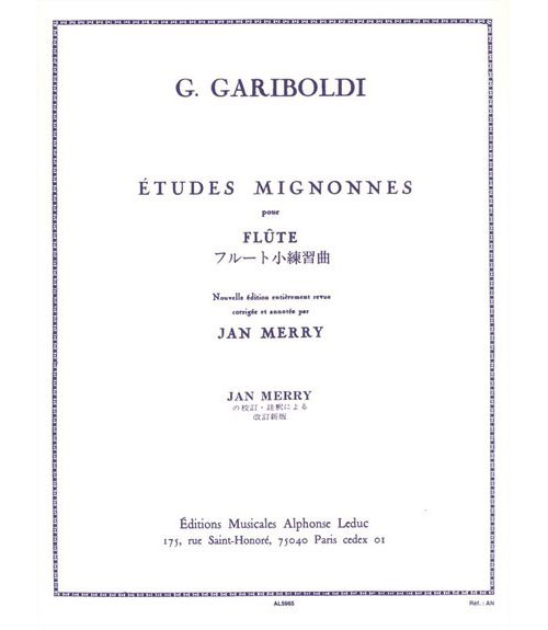 LEDUC GARIBOLDI G. - ETUDES MIGNONNES - FLUTE 