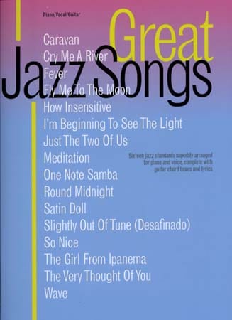 MUSIC SALES GREAT JAZZ SONGS - PVG