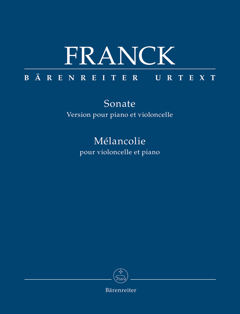 BARENREITER FRANCK C. - SONATE POUR VIOLONCELLE ET PIANO 