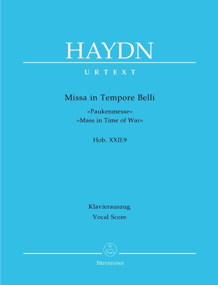 BARENREITER HAYDN J. - MISSA IN TEMPORE BELLI, MASS IN TIME OF WAR HOB.XXII:9 - VOCAL SCORE