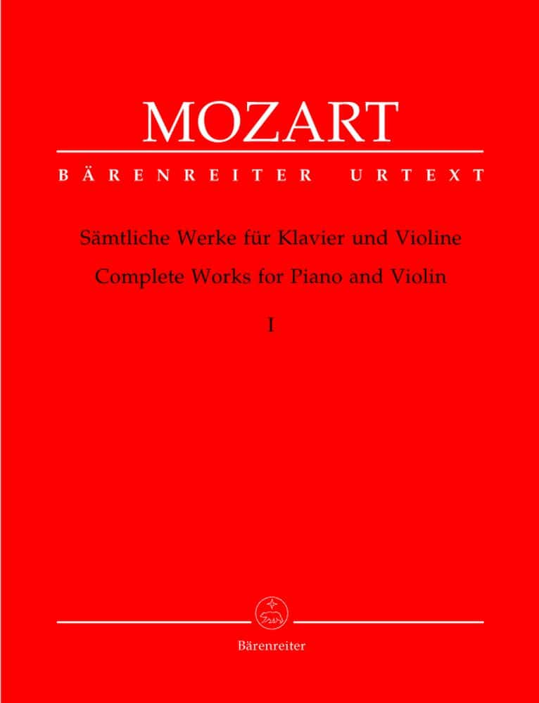 BARENREITER MOZART W.A. - COMPLETE WORKS VOL.1 - VIOLIN, PIANO