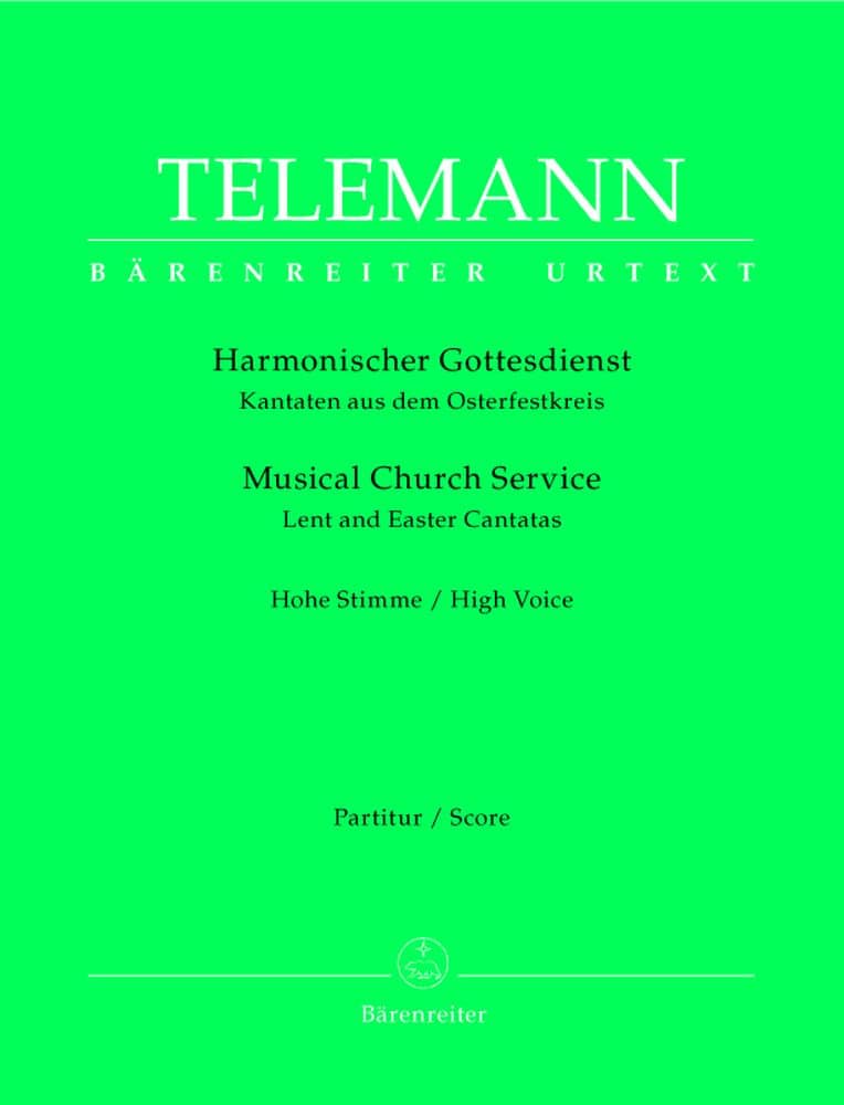 BARENREITER TELEMANN G.P. - MUSICAL CHURCH SERVICE, LENT AND EASTER CANTATAS 