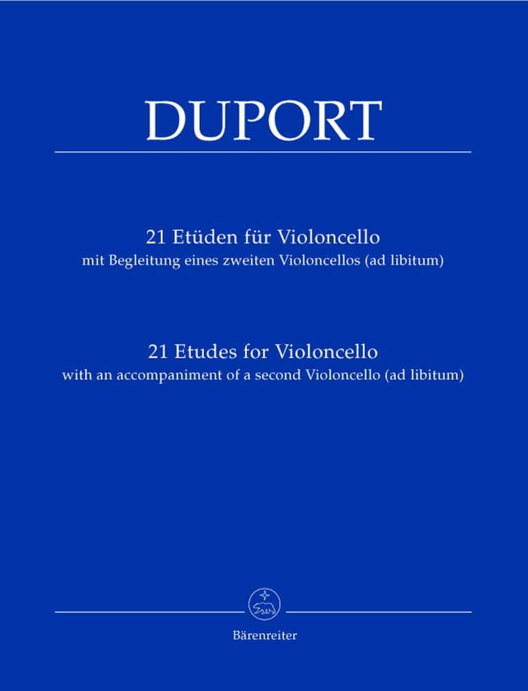 BARENREITER DUPORT JEAN-LOUIS - 21 ETUDES FOR VIOLONCELLO