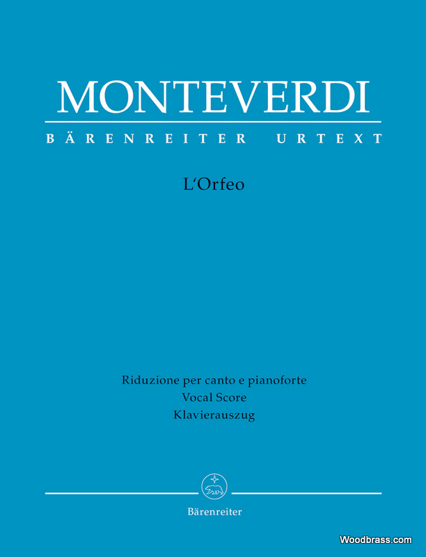 BARENREITER MONTEVERDI C. - L'ORFEO - VOCAL SCORE