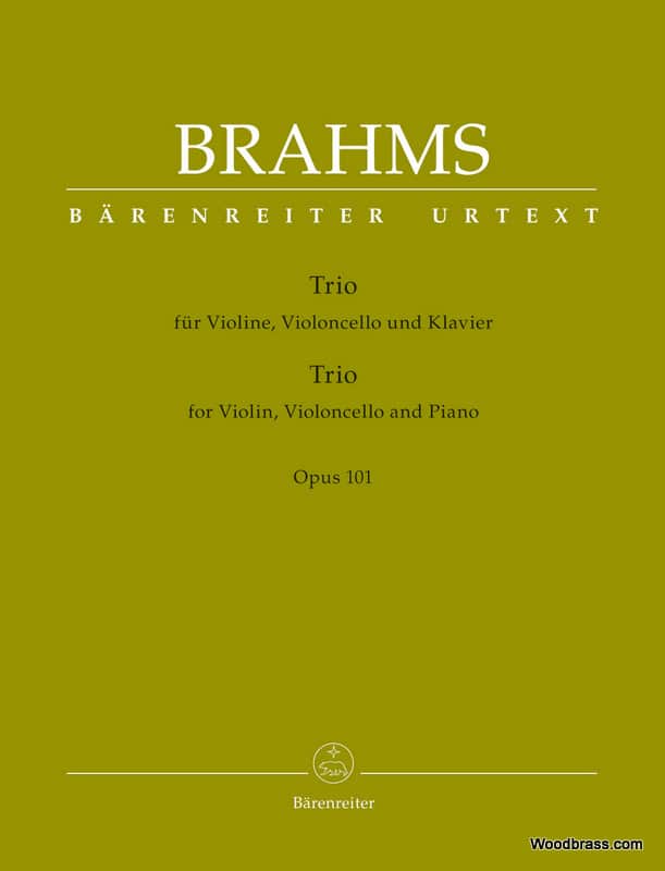 BARENREITER BRAHMS J. - TRIO OP.101 - VIOLON, VIOLONELLE ET PIANO - CONDUCTEUR & PARTIES