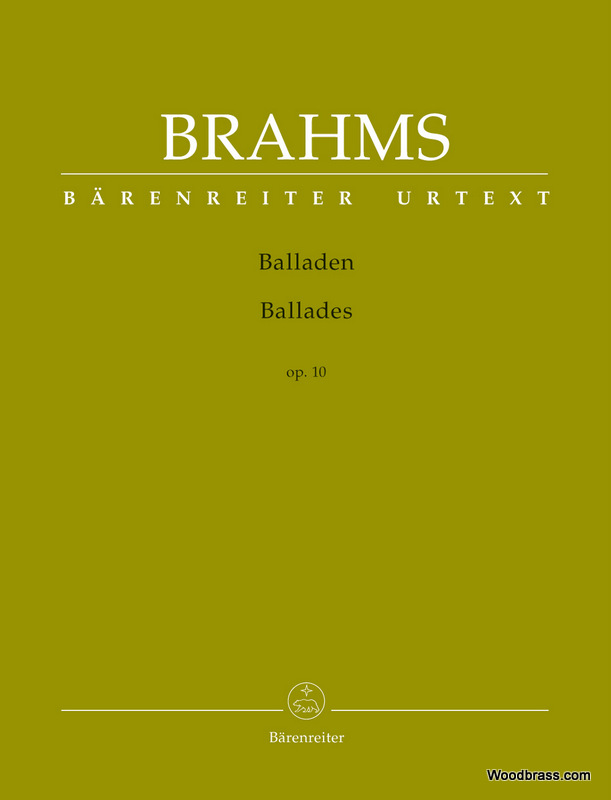 BARENREITER BRAHMS JOHANNES - BALLADES OP.10 - PIANO