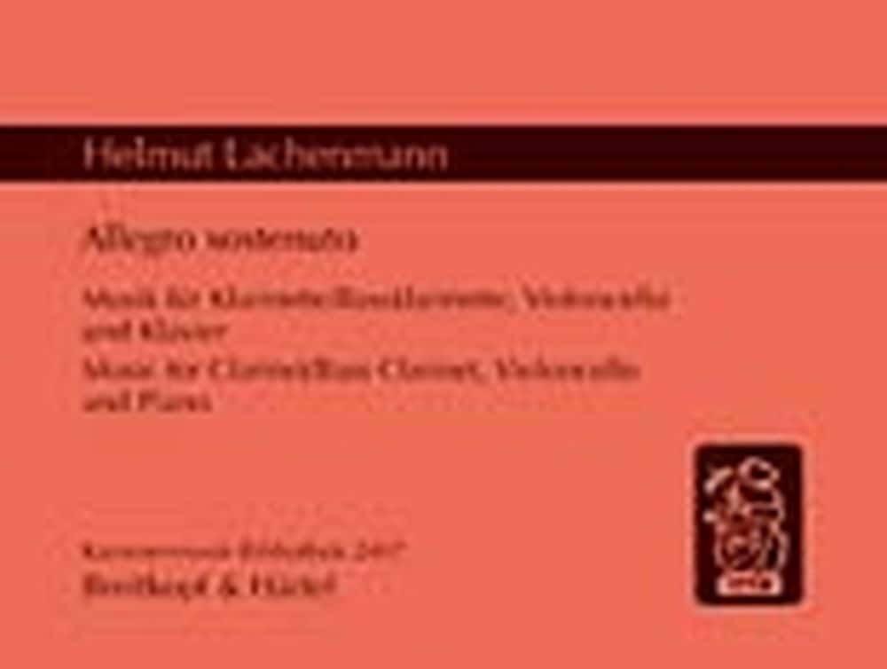 EDITION BREITKOPF LACHENMANN H. - ALLEGRO SOSTENUTO