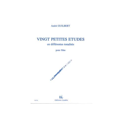 COMBRE GUILBERT A. - PETITES ETUDES EN DIFFERENTES TONALITES (20) - FLUTE