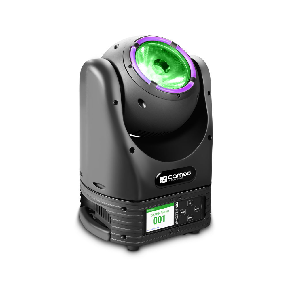 CAMEO MOVO BEAM 100 - UNLIMITED ROTATING SLOTLIGHT WITH LED CROWN