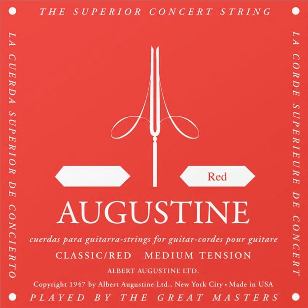 AUGUSTINE E BASS - RED NORMAL GAUGE (SINGLE STRING)