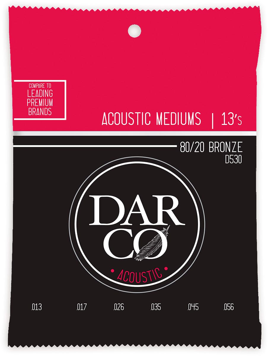 DARCO ACOUSTIC STRINGS 80/20 BRONZE DARCO ACOUSTIC MEDIUM SET 80/20