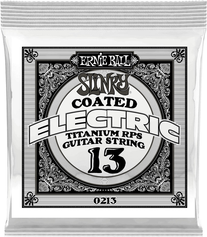 ERNIE BALL .013 SLINKY COATED TITANIUM REINFORCED PLAIN ELECTRIC GUITAR STRINGS