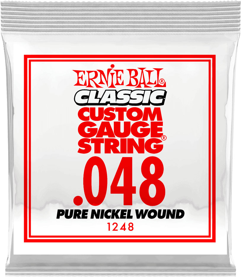 ERNIE BALL .048 CLASSIC PURE NICKEL WOUND ELECTRIC GUITAR STRINGS