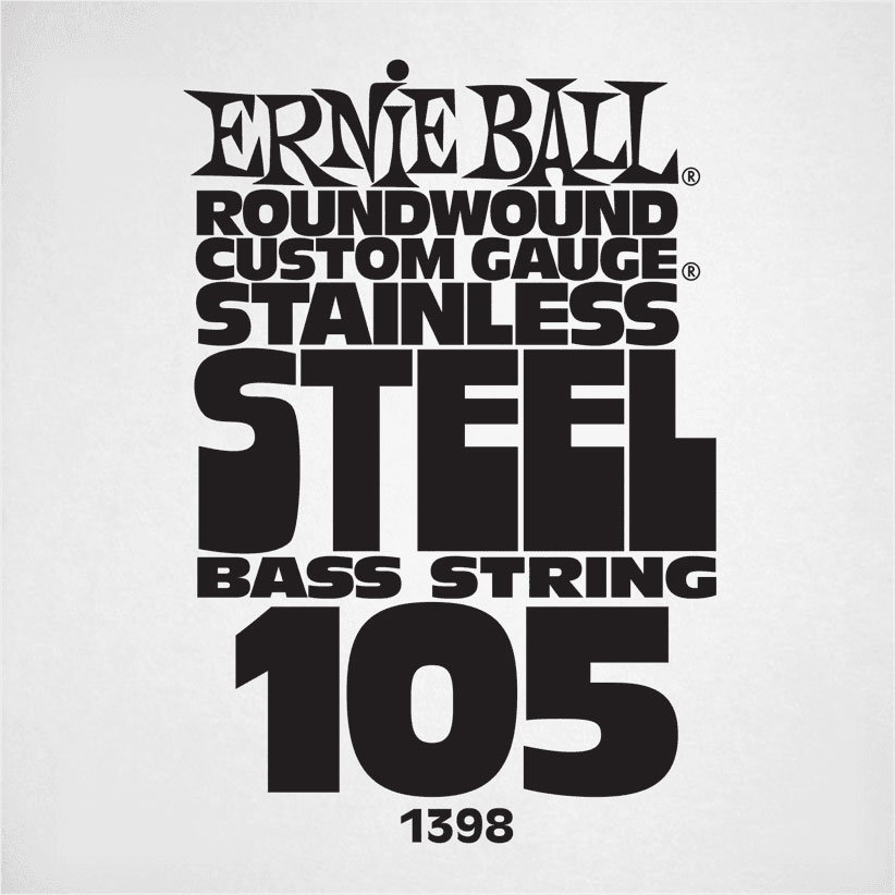 ERNIE BALL .105 STAINLESS STEEL ELECTRIC BASS STRING SINGLE