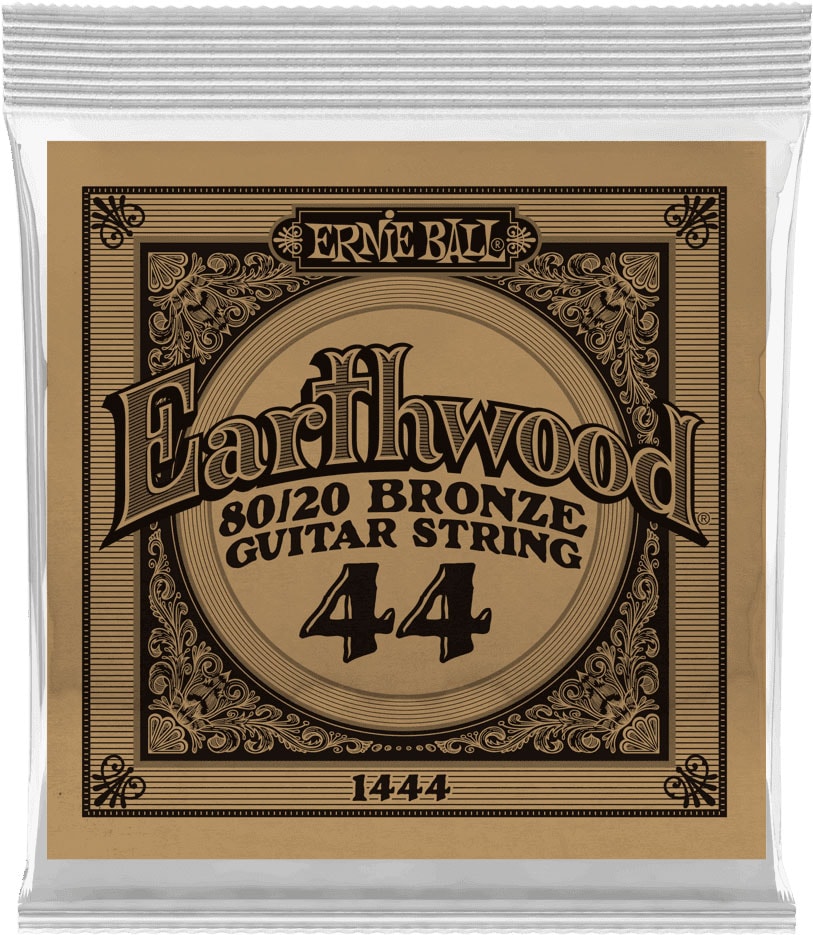 ERNIE BALL .044 EARTHWOOD 80/20 BRONZE ACOUSTIC GUITAR STRINGS