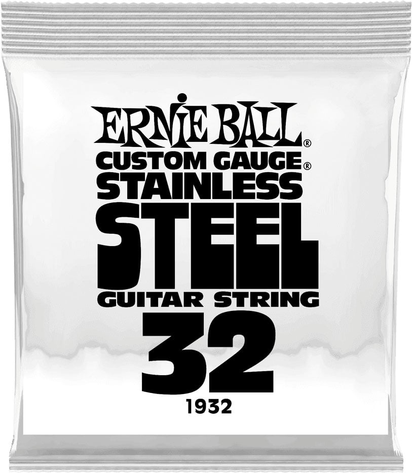 ERNIE BALL .032 STAINLESS STEEL WOUND ELECTRIC GUITAR STRINGS