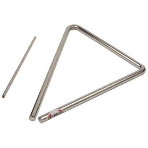 CONTEMPORANEA C-TR03 - TRIANGLE STEEL CHROME TALL, 26 X 26 X 37CM