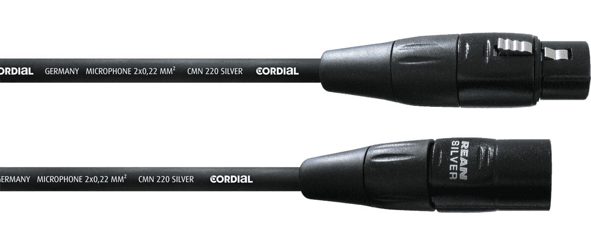 CORDIAL MICROPHONE CABLE XLR 50 CM