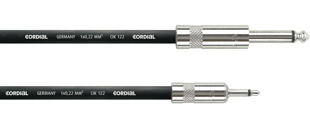 CORDIAL MODULAR PATCH CABLE JACK MINIJACK MONO 3 M