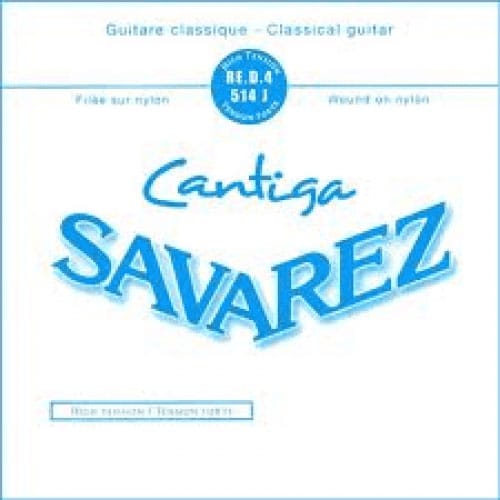 SAVAREZ CLASSIC STRINGS NEW CRISTAL-CANTIGA UNIT BY 10 PIECES 4TH BLUE FILEE METAL AR