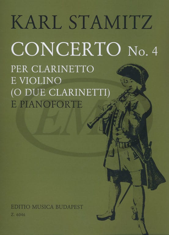 EMB (EDITIO MUSICA BUDAPEST) STAMITZ K. - CONCERTO N. 4 EN SI - CLARINETTE ET PIANO