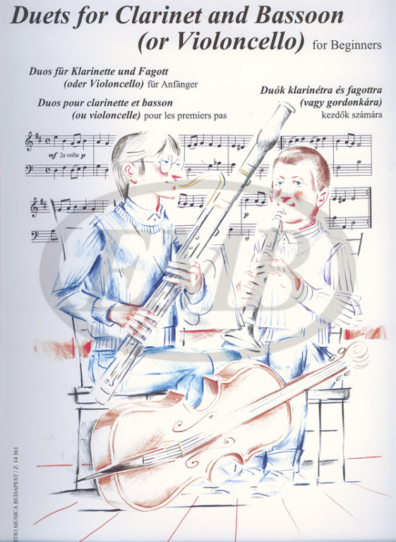 EMB (EDITIO MUSICA BUDAPEST) DUETS - CLARINET AND BASSOON