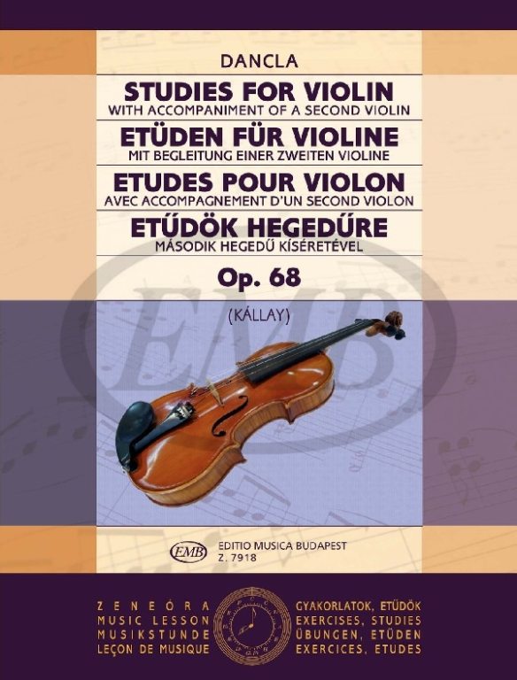 EMB (EDITIO MUSICA BUDAPEST) DANCLA - STUDIES FOR VIOLIN OP.68 - 2 VIOLONS