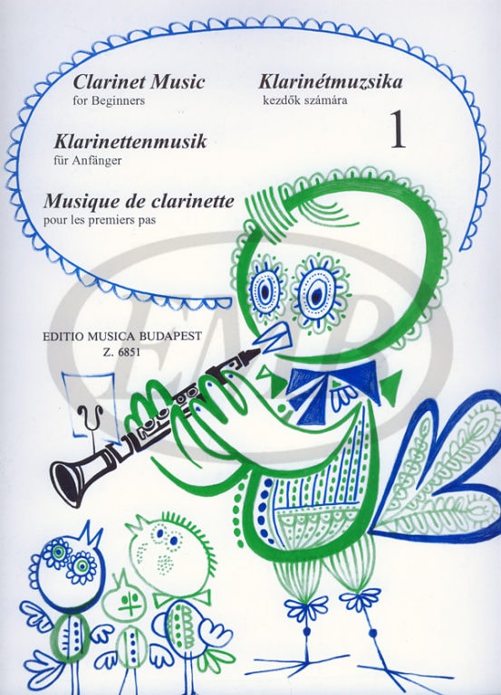 EMB (EDITIO MUSICA BUDAPEST) ALBUM - CLARINET MUSIC FOR BEGINNERS