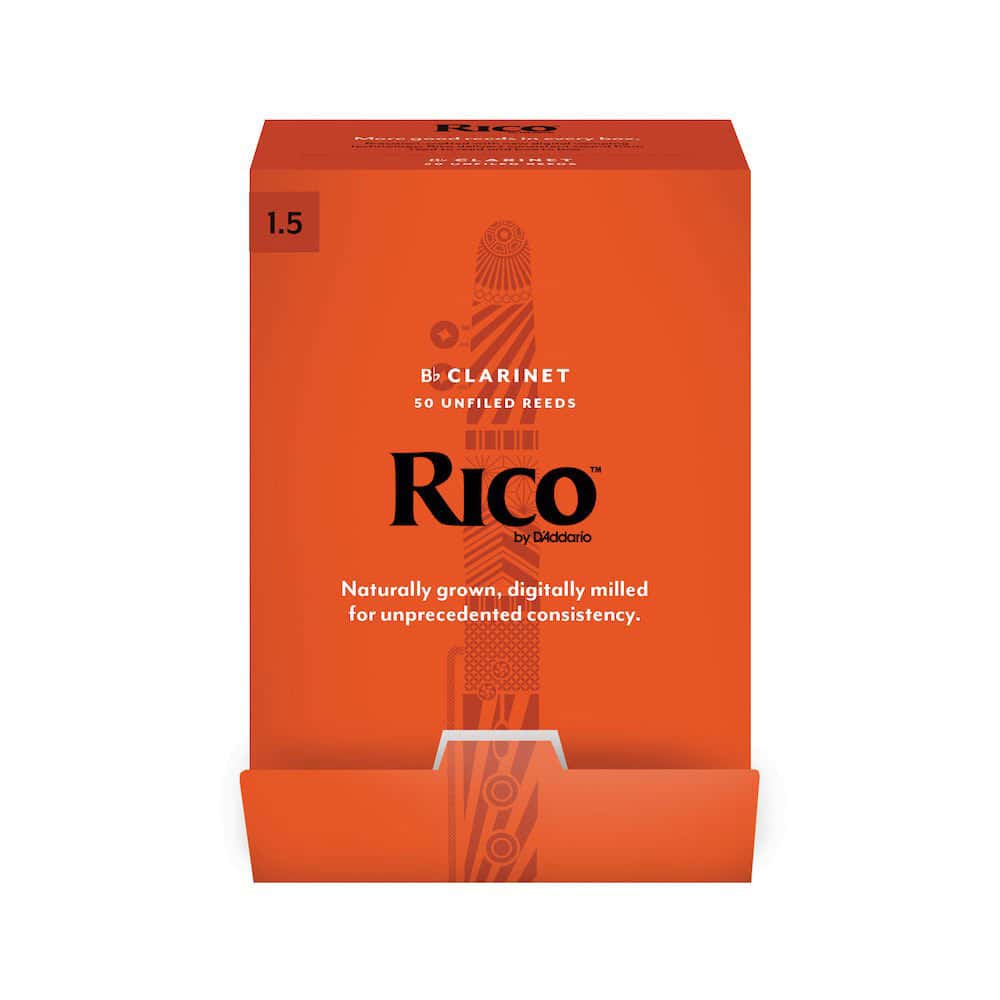 D'ADDARIO - RICO RCA0115-B50 - Bb CLARINET REEDS RICO PAR , FORCE1,5 (BOX OF50)