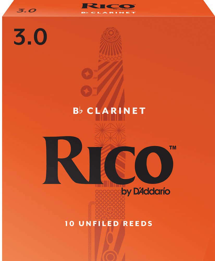 D'ADDARIO - RICO RICO ORANGE BB CLARINET REEDS 3