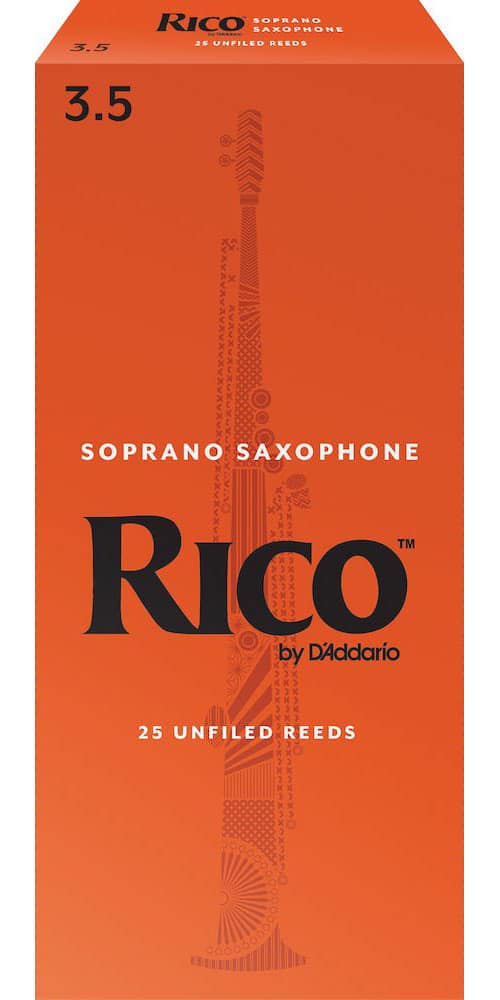 D'ADDARIO - RICO RIA2535 - RICO SOPRANO SAXOPHONE REEDS FORCE 3.5 BOX OF 25