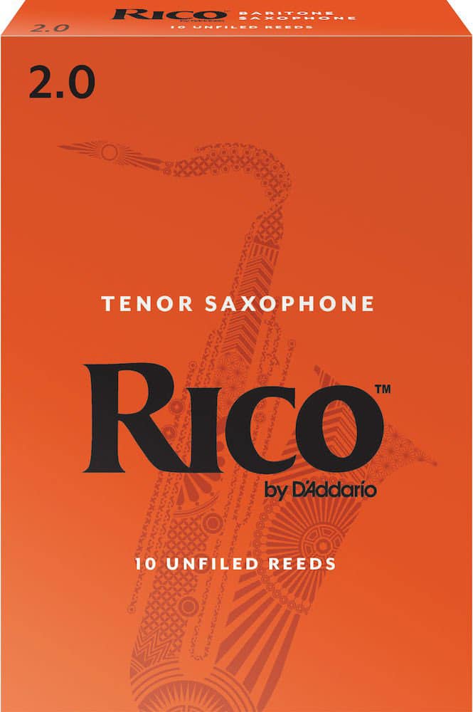 D'ADDARIO - RICO RLA1020 - RICO BARITONE SAXOPHONE REEDS FORCE 2.0 BOX OF 10
